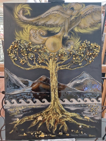 Картина Байтерек и Самрук 50x70 см