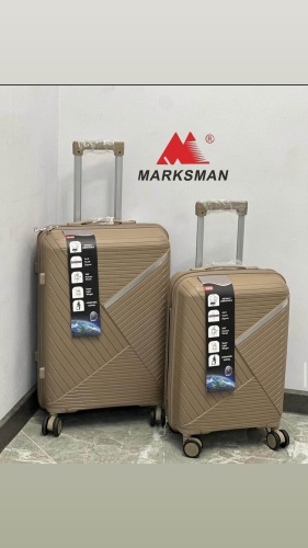 Чемодан Marksman BS-железная вставка полипропилен 115 л кофейный