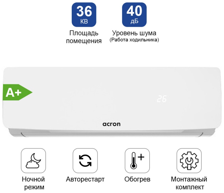 Acron CSH-12OB белый + монтажный комплект