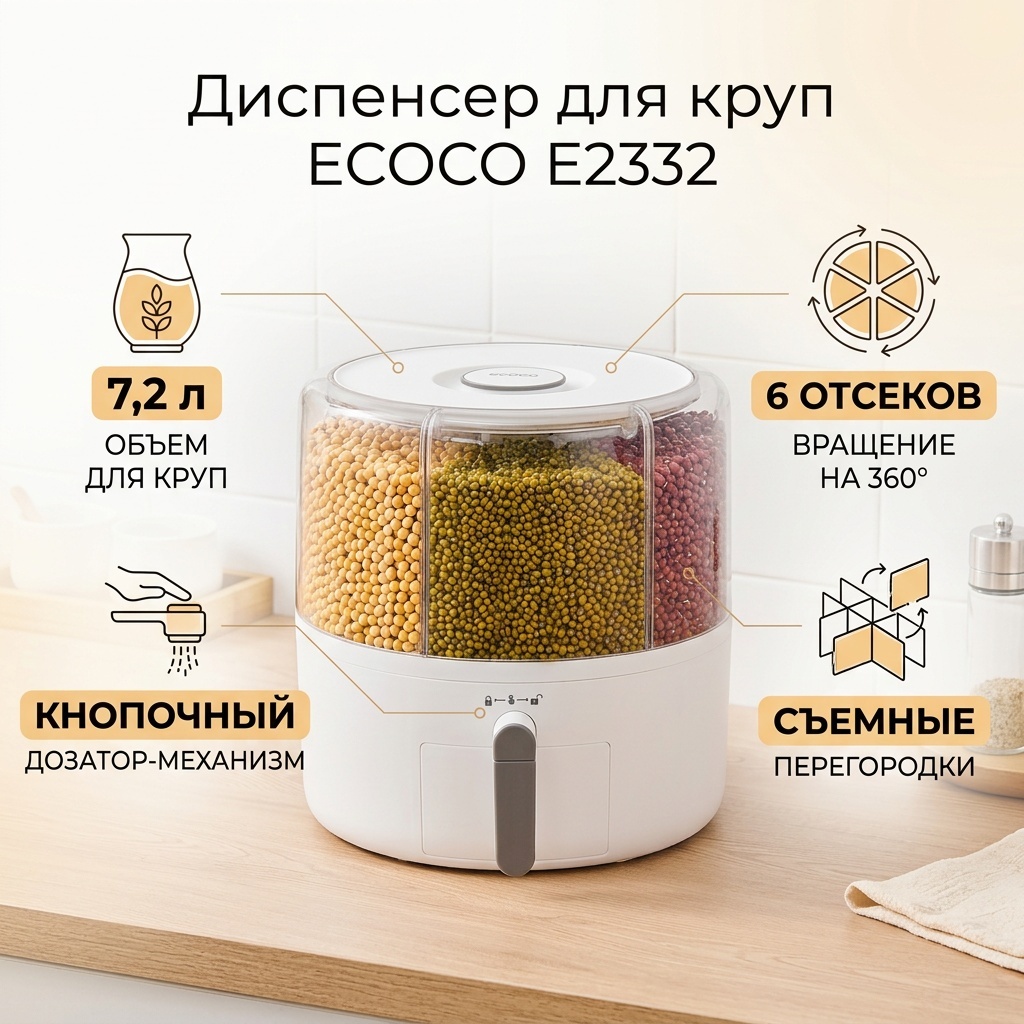 ECOCO диспенсер E2332, пластик