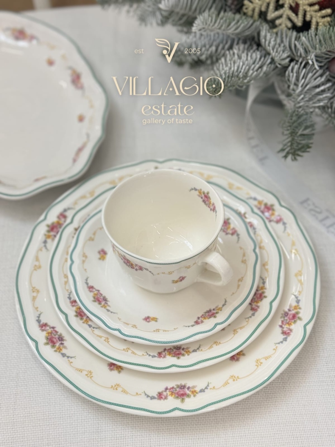 Сервиз на 6 персон VILLAGIO 40/16, предметов: 40, чайно-столовый, фарфор, костяной фарфор