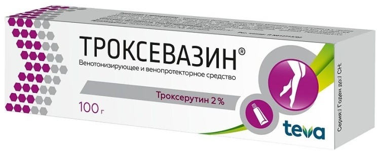 ТРОКСЕВАЗИН 2% 100г гель д/нар прим