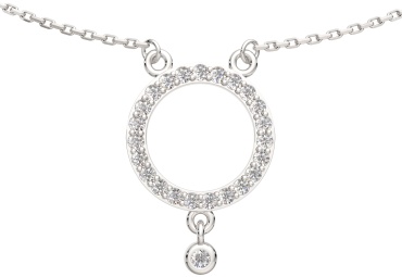 Колье Lucente Silver ZO-0550020_45 длина 45 см вес 2.58 г серебро, фианит