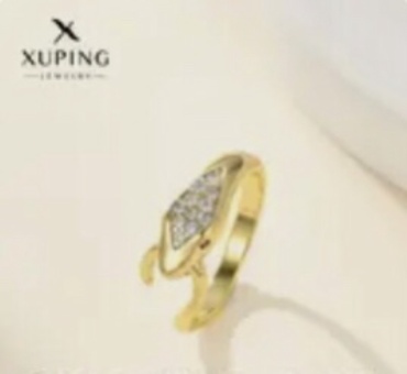 Кольцо Xuping Jewelry 155155 размер 15.5 медицинское золото, фианит
