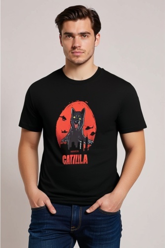 Футболка Mustang Tee CATZILLA черный