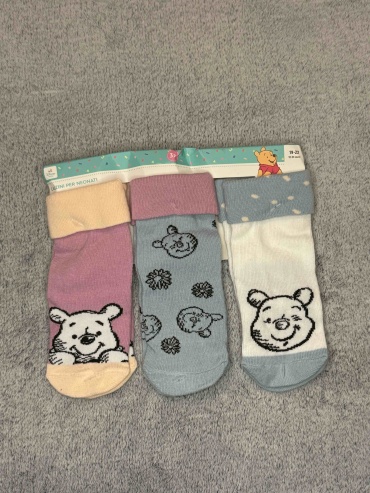 Носки Disney baby Винни-Пух 464490-2404 белый, голубой, розовый 15, 16, 17, 18