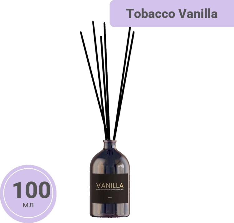 Диффузор с палочками KAMALI По Tobacco Vanilla 100 мл