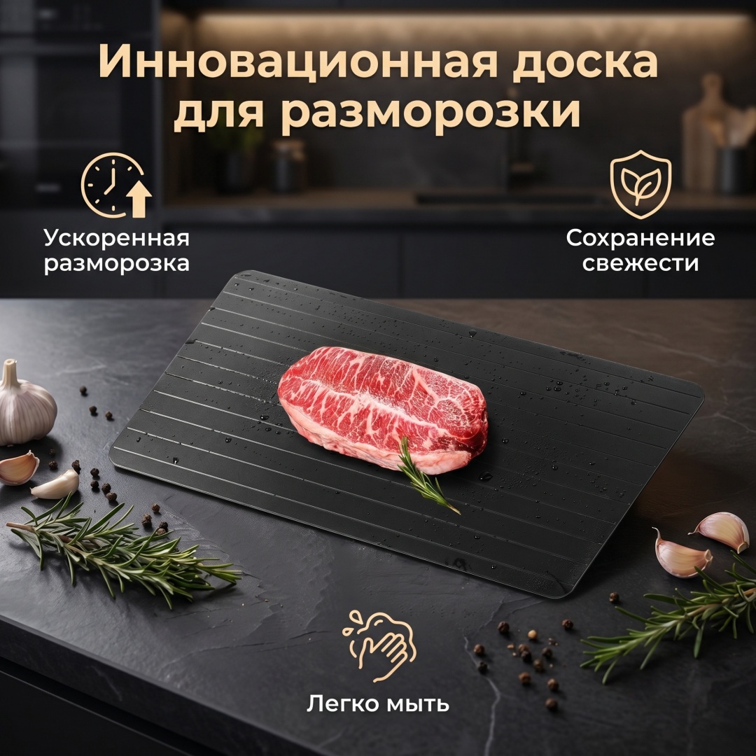 Разделочная доска Разморозочные доски 30405320_328933896 1 шт, алюминий