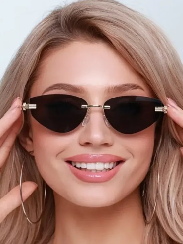 Sun Loren солнцезащитные очки кошачий глаз однотонные