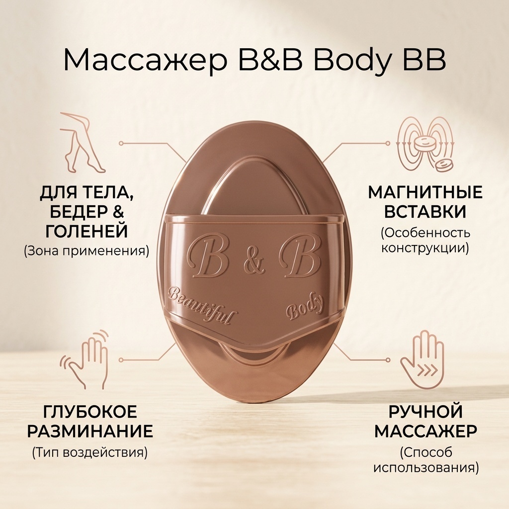Массажер BB ручной воздушно-компрессионный, надавливающий, разминающий, разогревающий, раскатывающий, растирающий