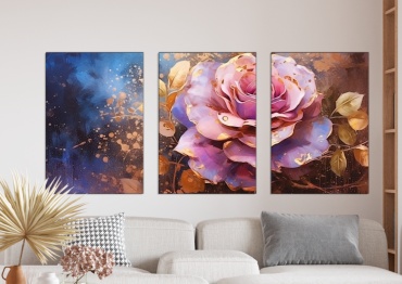 Room Art KZ модульная картина Модульная картина цветы 180x90 см