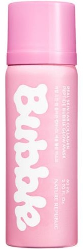 Маска для лица Nature Republic активатор Real Skin Lab Collagen Peptide Bubble Glow Mask 80 мл