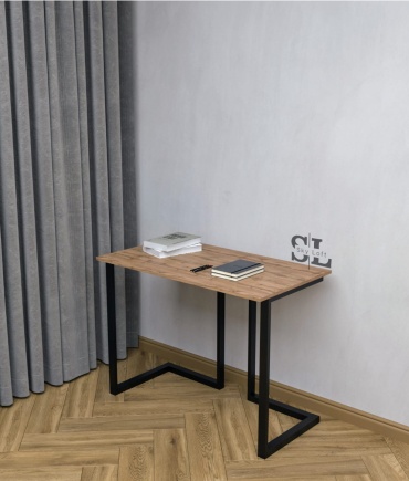 Стол письменный Sky Loft Gamma, 95х55x75 см, черный, коричневый