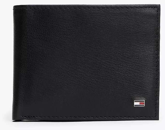 Портмоне Tommy Hilfiger натуральная кожа черный