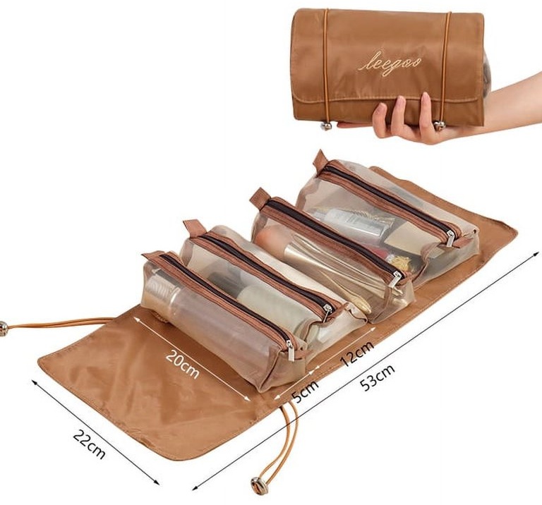 Beauty косметичка полиэстер коричневый 15X21.5 см