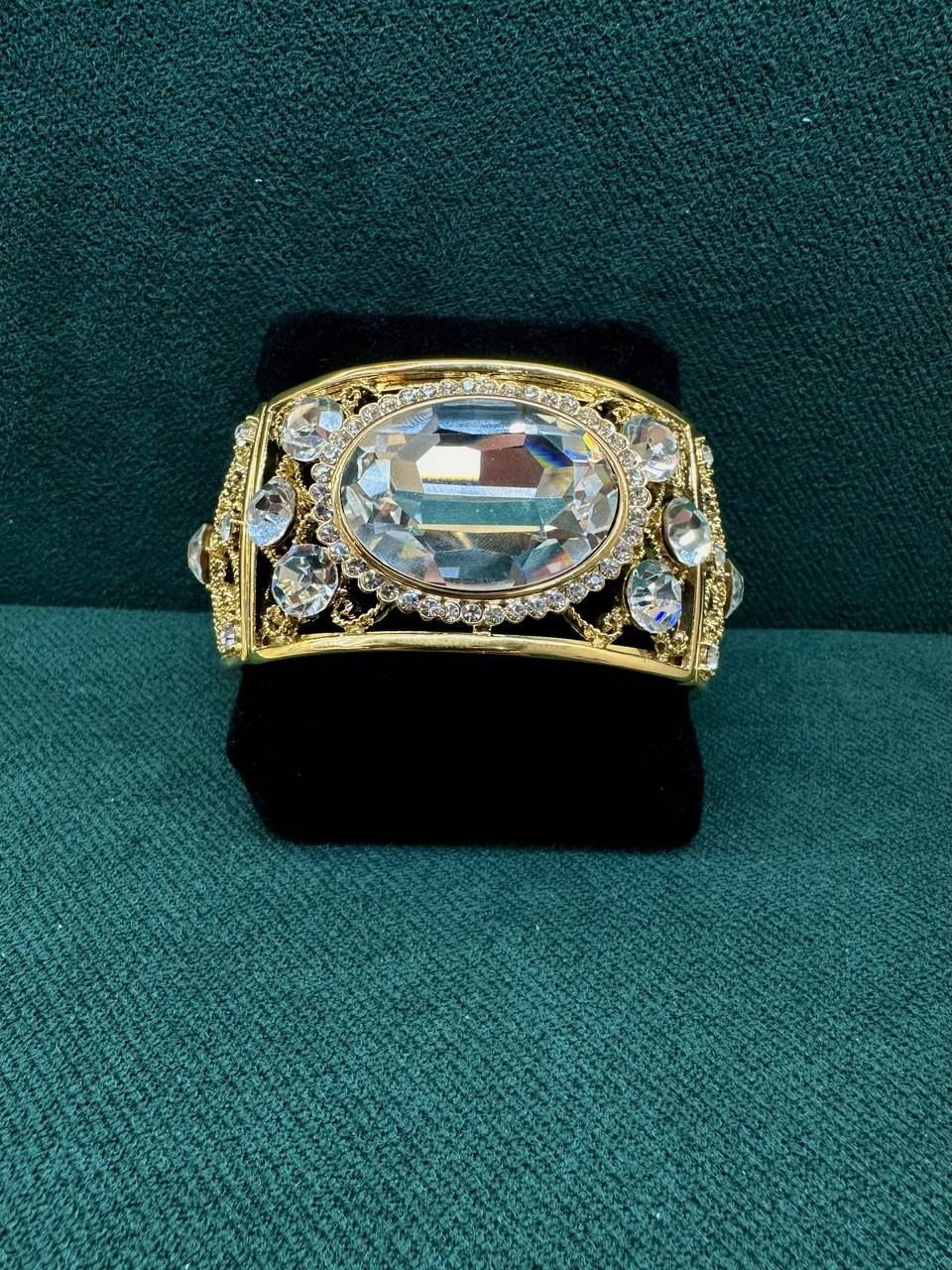 Браслет длина 19 см медицинская сталь, кристаллы Swarovski