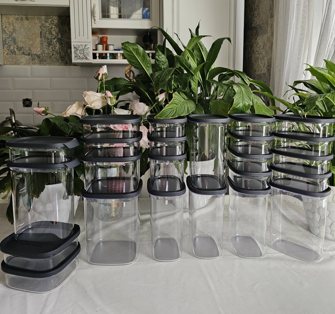 Tupperware набор контейнеров ULTRA CLEAR, полипропилен, поликарбонат