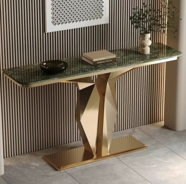 Консоль 0283ck, 120х35x85 см, мультиколор, золотой