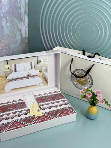 Комплект Bella Home 4 2-спальный хлопок, сатин, 2 наволочки: 50x70 см
