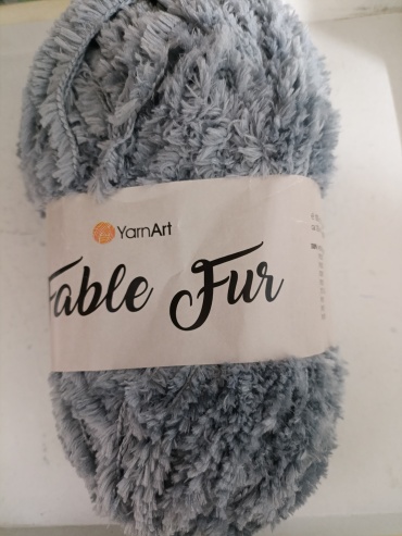 Моток YarnArt Fable Fur 972 Серый 100 м 100 г