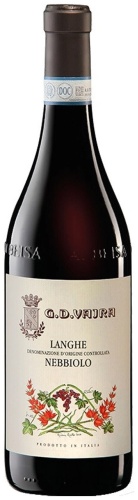 Вино G.D. Vajra Langhe DOC Nebbiolo, 2021 сухое белое 14.5% 0.75 л