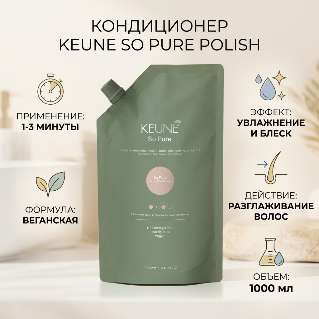 Keune кондиционер So Pure Polish 1000 мл