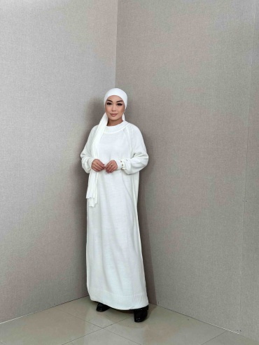 Повседневное платье Hidjab style бордовый