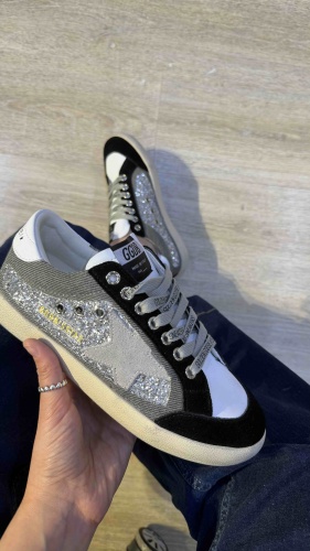 Кеды Golden Goose серебристый, черный