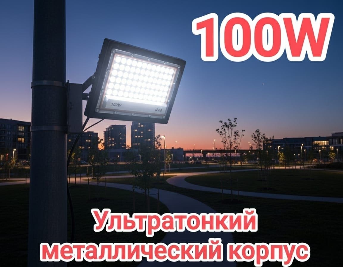 Уличный светильник настенно-потолочный LOBRUN LED 100 Вт 21 см