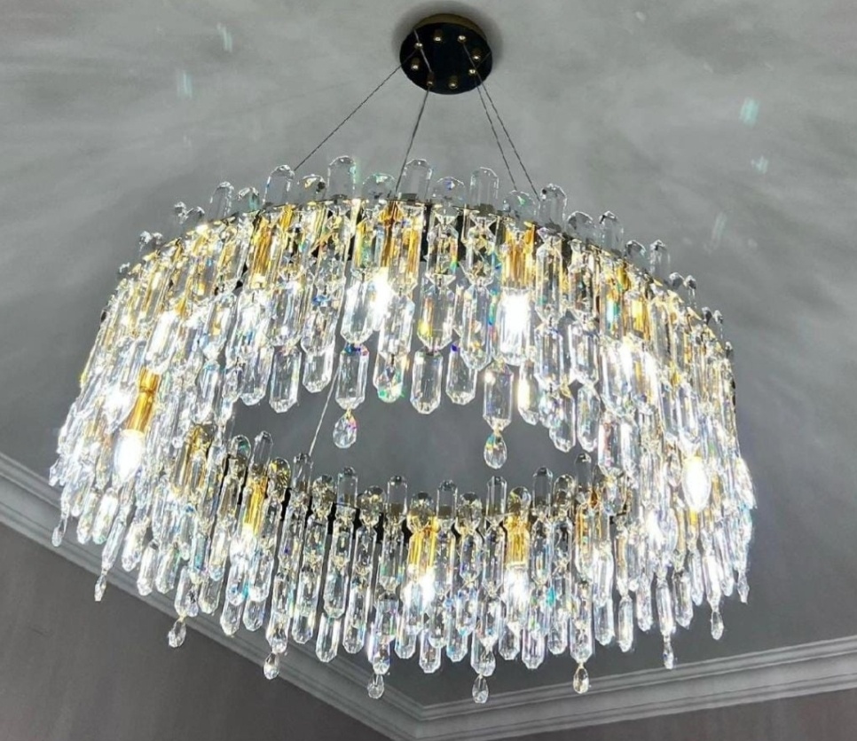 Люстра подвесная Crystal Lux E14, кол-во ламп: 10 шт
