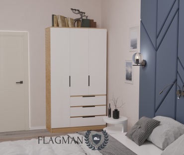 Детский распашной шкаф Flagman Graffiti 3ДЯ 120х50х210 см