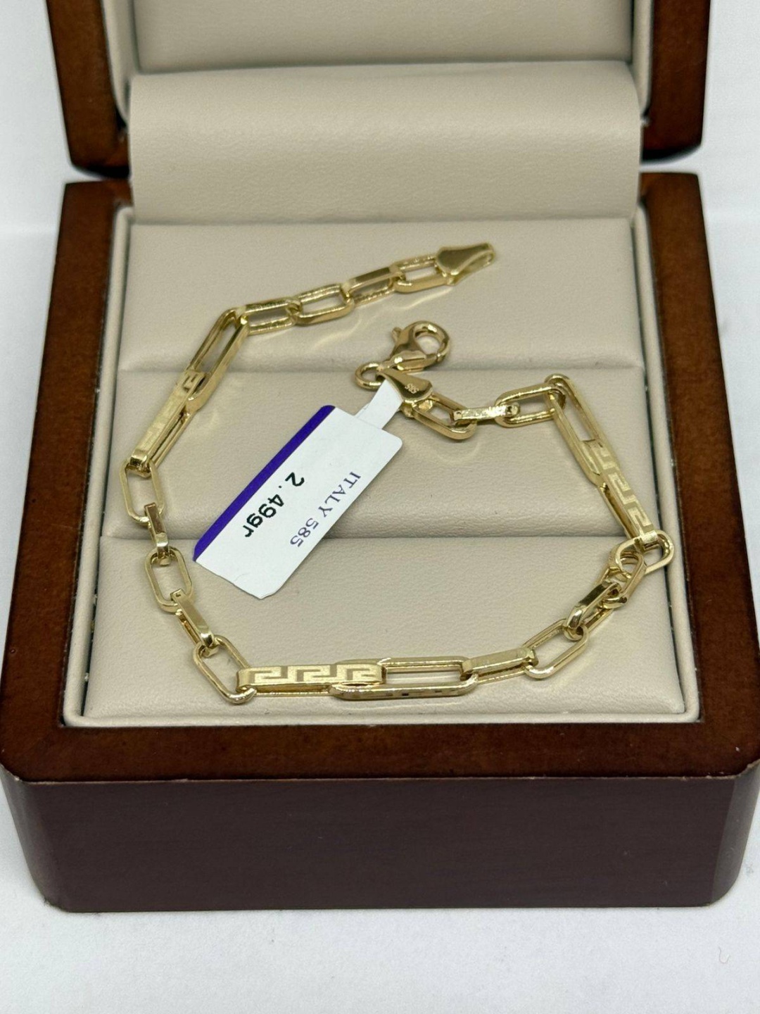 Sandu gold 467893 длина 18 см, вес 2.49 г золото, плетение якорное