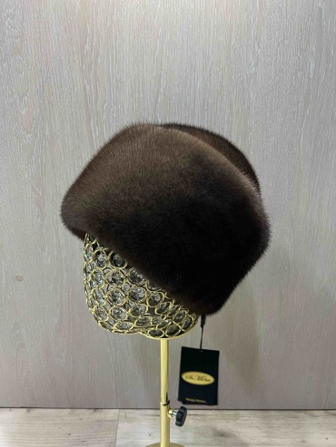 Шапка SemiFur размер 57, светло-коричневый