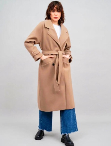 Пальто AD Fashion бежевый