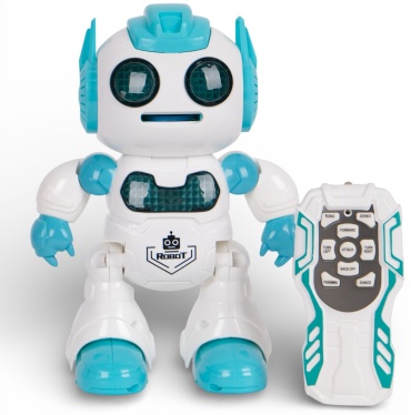 Робот Играйка Робот Dance Robot на радиоуправлении со светом и музыкой бирюзовый, высота 22 см