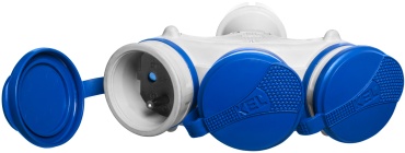 Розетка Kel W-01153, серый, красный