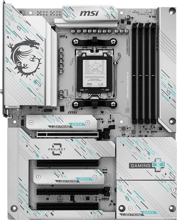Материнская плата MSI B850 GAMING PLUS WIFI PZ DDR5