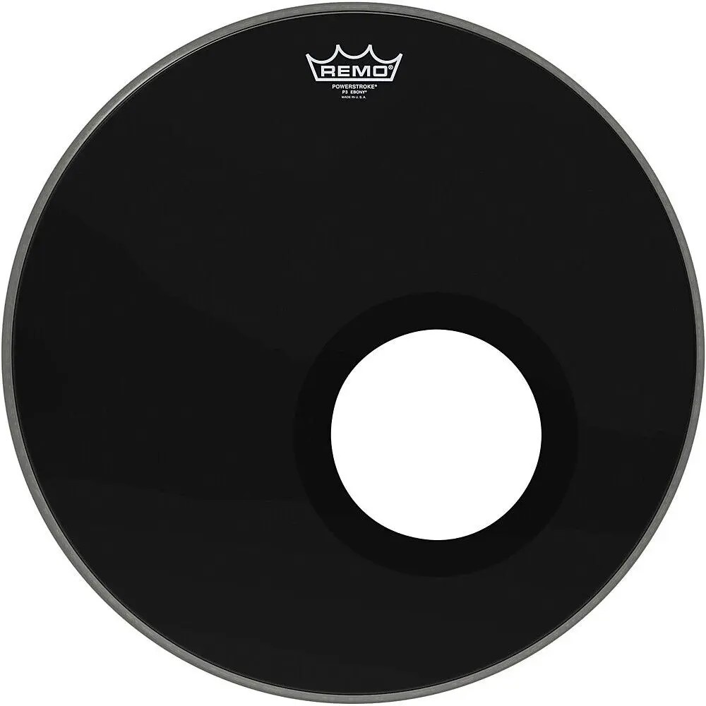 Remo 18" Powerstroke P3 Ebony P3-1018-ES-DM