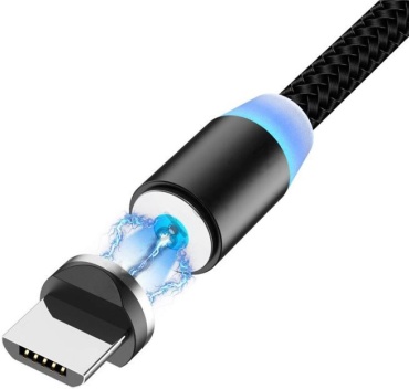 Кабель AKC USB 2.0 (F), micro-USB 2.0 (M), 1 м, черный