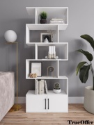 Стеллаж напольный TrueOffer 73x25x176 см, белый