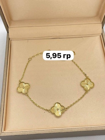 DARI GOLD 7666 длина 20 см, вес 5.95 г золото, плетение фантазийное