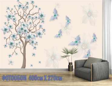 Room Art KZ фотообои Дерево счастья luxe 3.0, основа флизелин (2.7x4 м)