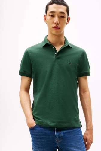 Поло Tommy Hilfiger зеленый
