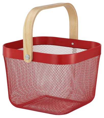 IKEA корзина универсальная 25x26x18 см, сталь