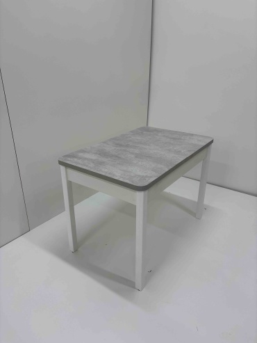 Раздвижной стол Jake brend, 150х70x78 см, ЛДСП, белый, серый