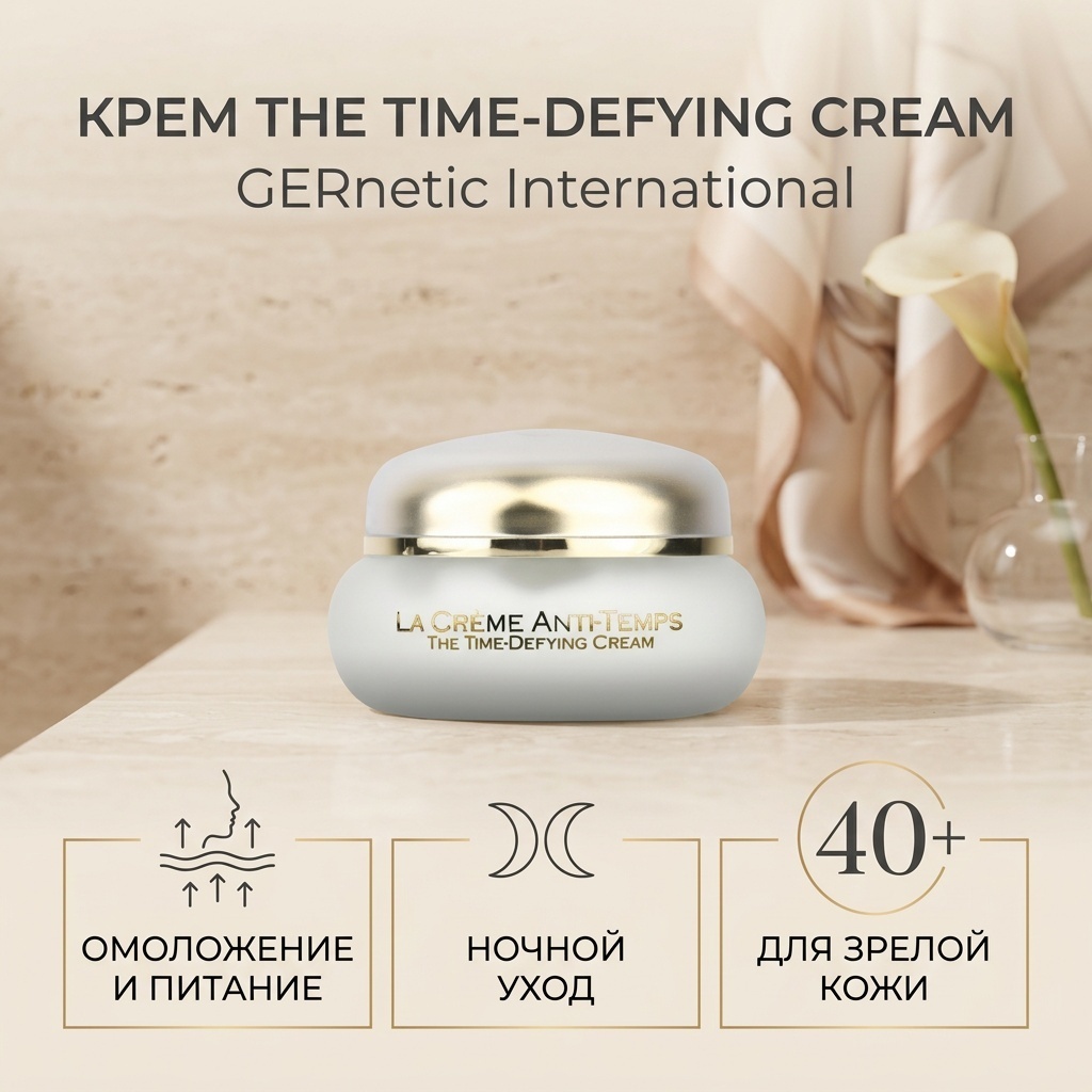 GERnetic International крем The Time-Defying Cream для лица и зоны декольте 30 мл