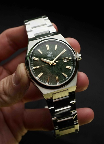 Кварцевые Beverly Hills Polo Emerald Depth Steel нержавеющая сталь