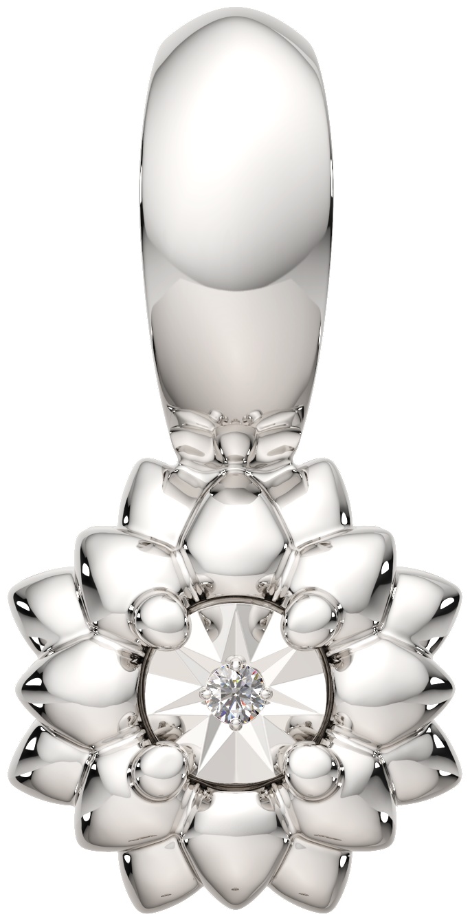 Подвеска Lucente Silver ZO-04D0053 вес 0.85 г серебро, бриллиант