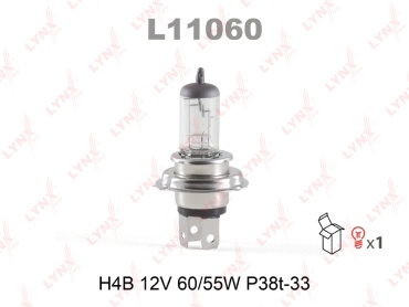 LYNXauto L11060 галогенная H4, 1 шт