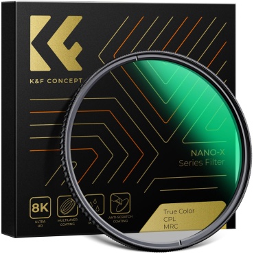 K&F CONCEPT K&F Concept CPL Nano X series True color Waterproof 62mm KF01.2368